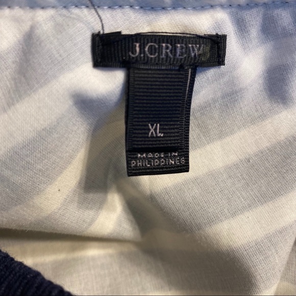 J. Crew Navy and White Striped One Shoulder Sleeveless Top - Picture 8 of 12